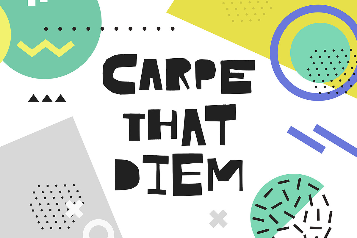 Cutout - bold uppercase font preview 7