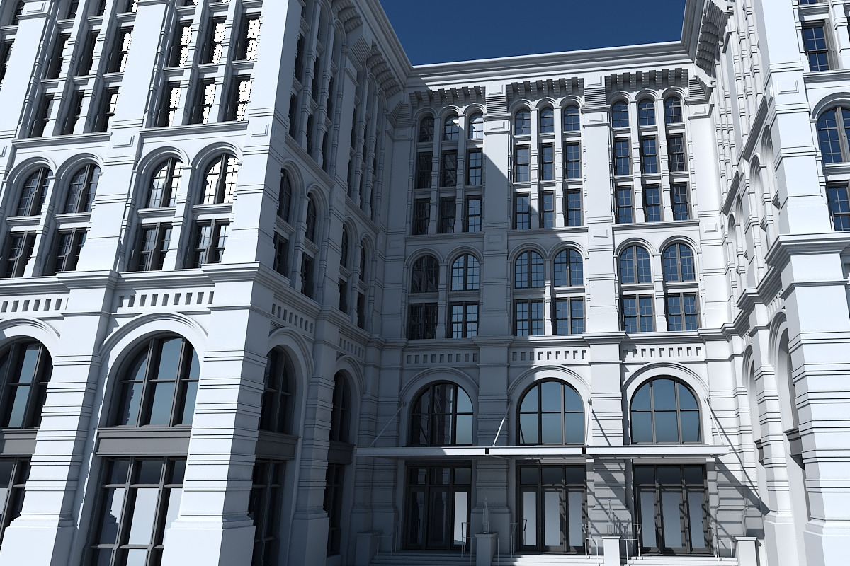 Commercial Building Facade 21, an Architecture 3D Model by Giimann (Photo 5 of 15)