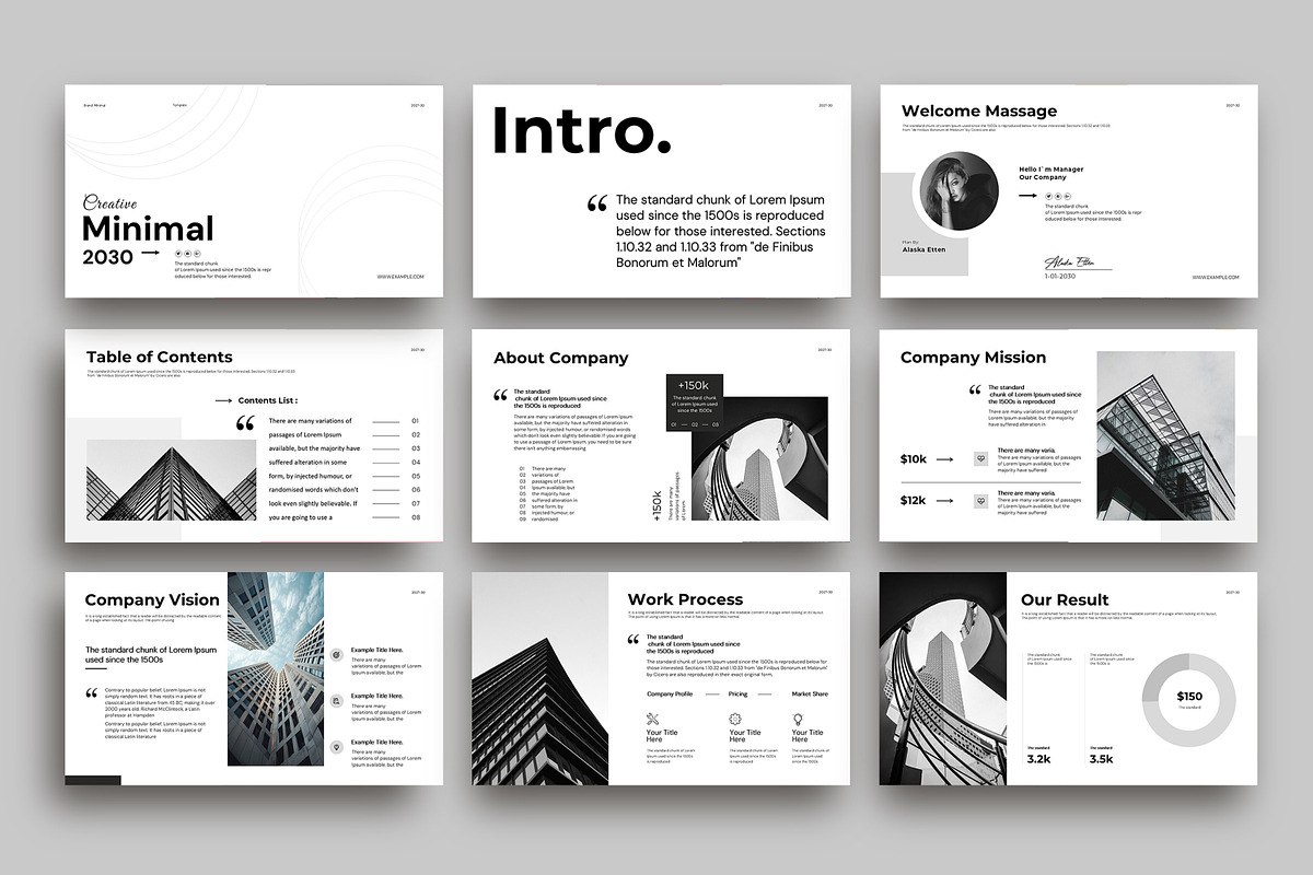 Minimal Presentation Template, a Presentation Template by Alvi-Studio (Photo 2 of 8)
