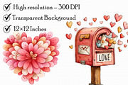 Valentine’s Day Love Clipart, an Illustration by Libby Wishes (Thumbnail 6 of 6)
