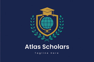 Global Education Crest Logo Design, a Branding & Logo Template by Walldecorated