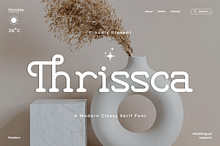 Thrissca - A Modern Classy SerifFont