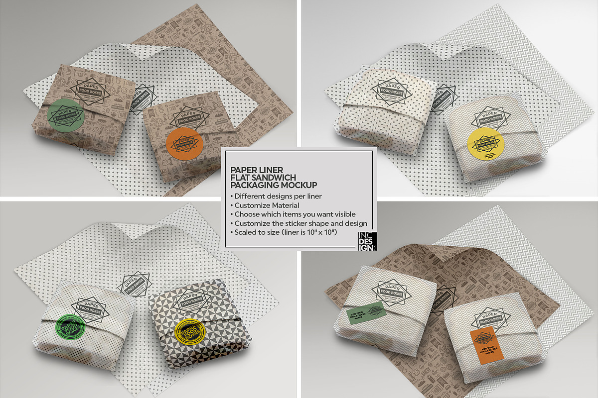VOL.10 Food Box Packaging Mockups, a Product Mockup by INCDesign (Photo 10 of 22)