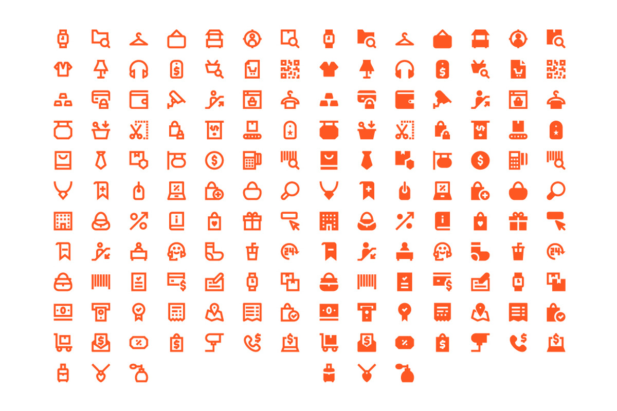160 Shopping Material Design Icons, a Solid Icon by Creative Stall (Photo 2 of 4)