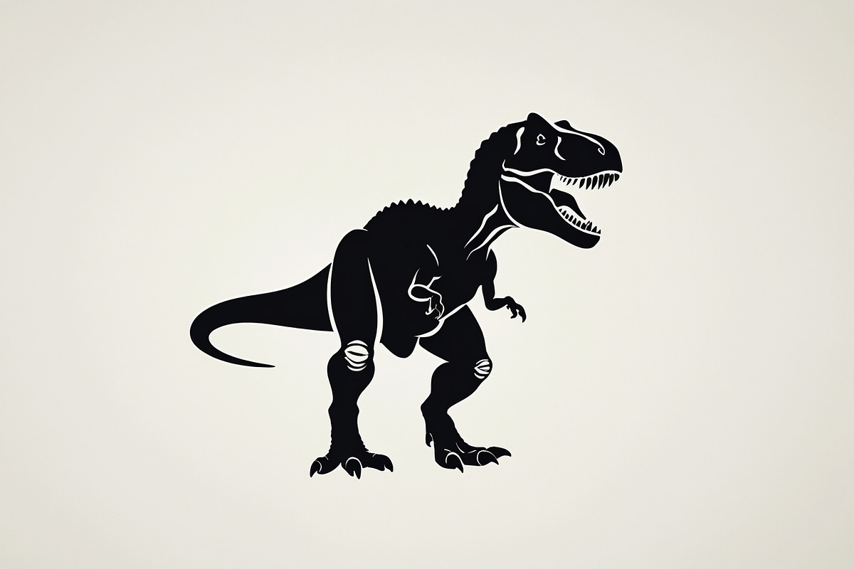 Dinosaur Silhouette Vector Bundle, an Illustration by jahid234 (Photo 6 of 7)