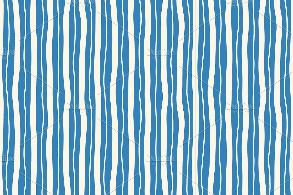Hand-Drawn Stripe Pattern Set, a Pattern Graphic by Maryia's Store (Photo 3 of 14)