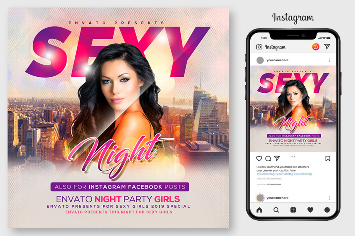 Sexy Nights Flyer Template, a Flyer Template by graphicforest