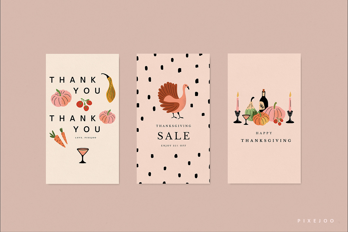 Festive Thanksgiving Social Media, a Social Media Template by Pixejoo (Photo 5 of 9)
