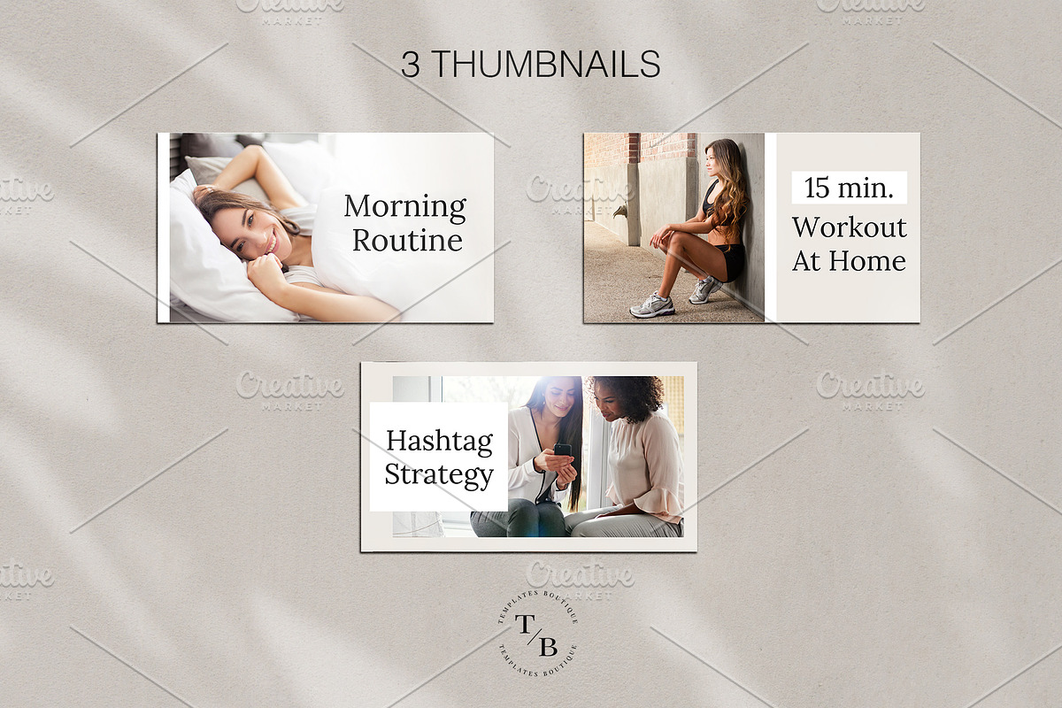 YouTube Channel Branding Kit I Canva, a Social Media Template by Templates Boutique (Photo 4 of 8)