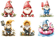 Summer Gnome Clipart, a Seasonal Illustration by DreamArtGraphic (Thumbnail 2 of 4)