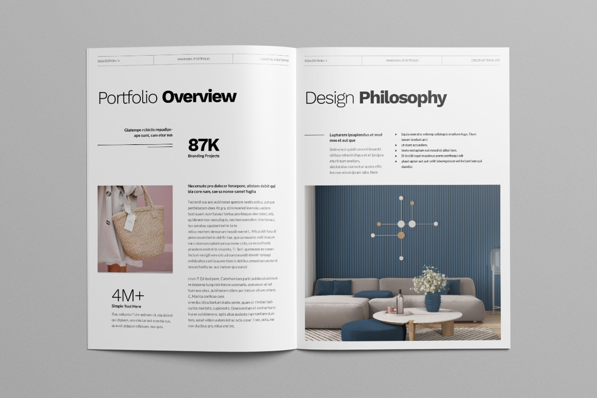 Portfolio Template Canva, a Brochure Template by Pixelpick (Photo 3 of 9)