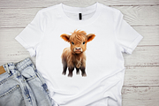 Baby Highland Cow Illustrations Clip, an Object Graphic by Regulrcrative (Thumbnail 3 of 6)