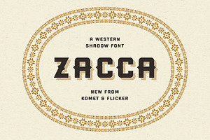 Zacca - A Western Shadow Font