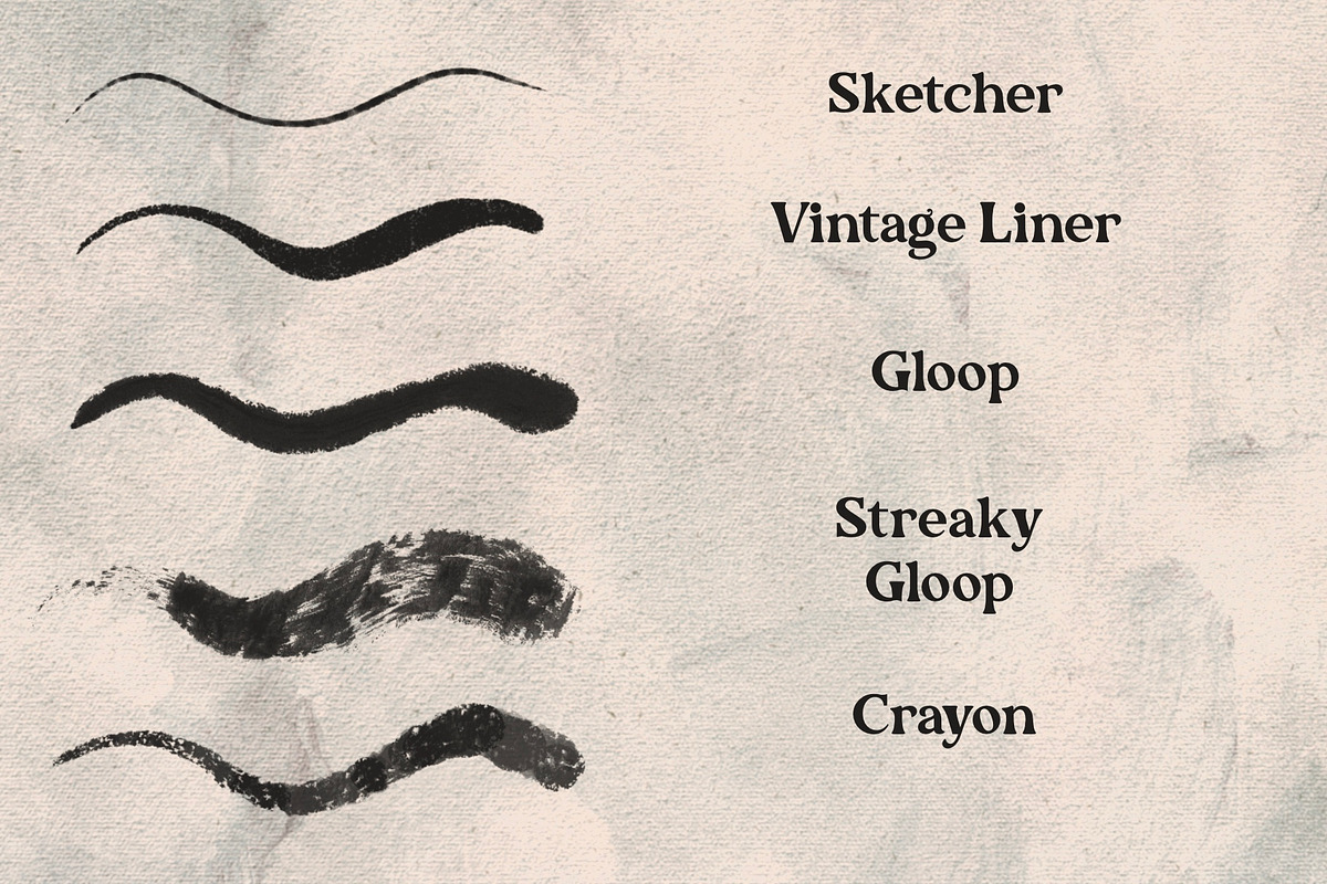Vintage Procreate Brush Kit, a Brush Add-On by KJP Designs (Photo 6 of 6)