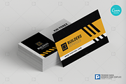 Construction Canva Business Card 16, a Business Card Template by PSDPixel (Thumbnail 3 of 4)