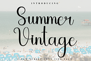 Summer Vintage, a Handwritten Font by FreshTypeINK (Thumbnail 1 of 8)