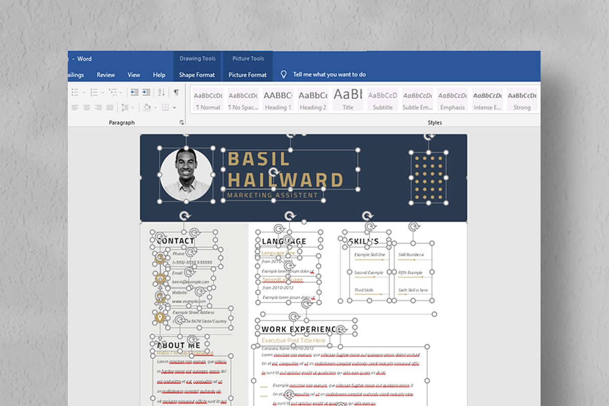 Resume Template / CV, a Resume Template by UpSolution (Photo 5 of 5)