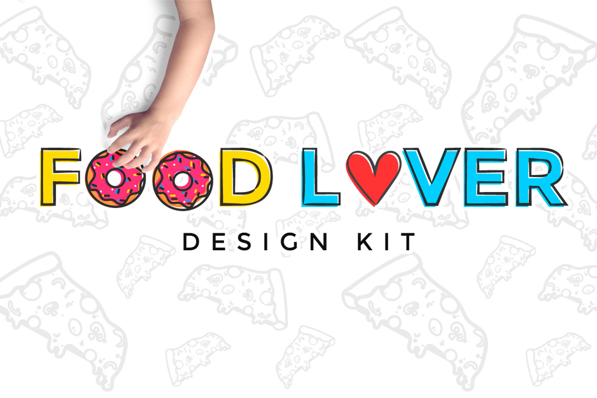Food lover design kit, a Food Illustration by Andrea De Oliveira (Photo 1 of 7)