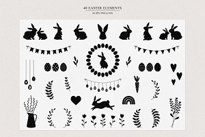 Minimalist Scandinavian Easter Set