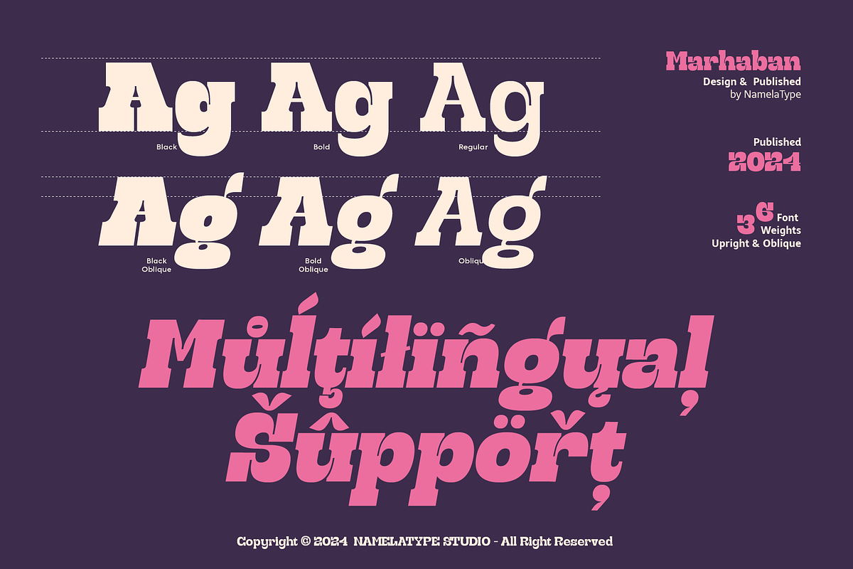 Marahaban, a Slab Serif Font by Namela Studio (Photo 4 of 13)