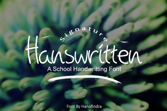 Signature Hanswritten School Font preview 8