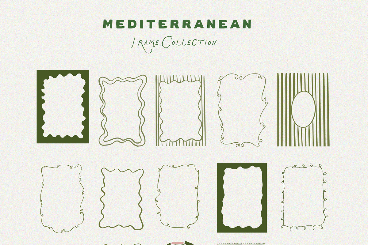 Hand Drawn Frames & Summer Icons, an Object Graphic by Laras Wonderland (Photo 3 of 13)