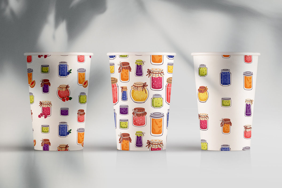 Sweet jam in jars, seamless patterns, a Pattern Graphic by Good Studio (Photo 9 of 9)