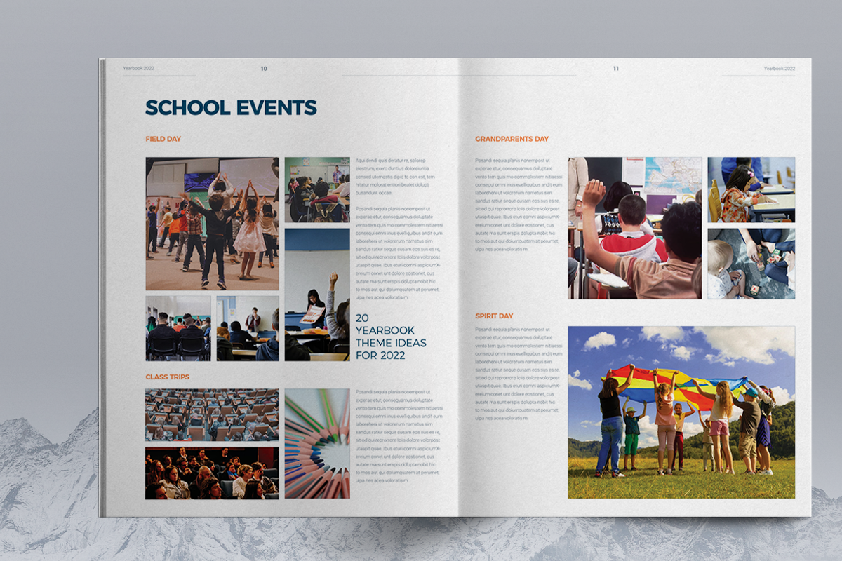 School Yearbook Template Brochure, a Brochure Template by Boris Cupac (Photo 6 of 7)