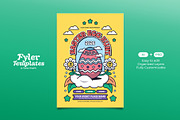 Retro Easter Egg Hunt Flyer Template, a Flyer Template by Tiptop Graphic (Thumbnail 1 of 5)