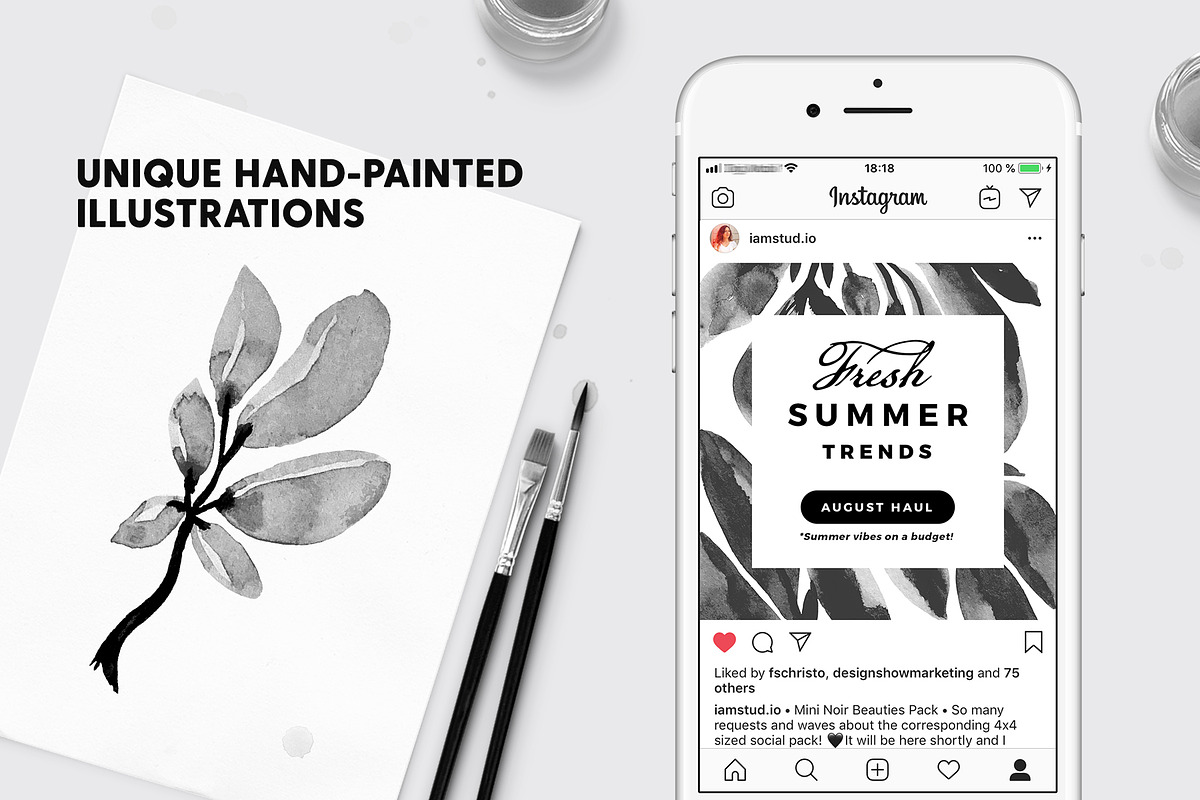 Noir Beauty - Social Pack, a Social Media Template by The Wedding Shop (Photo 6 of 7)