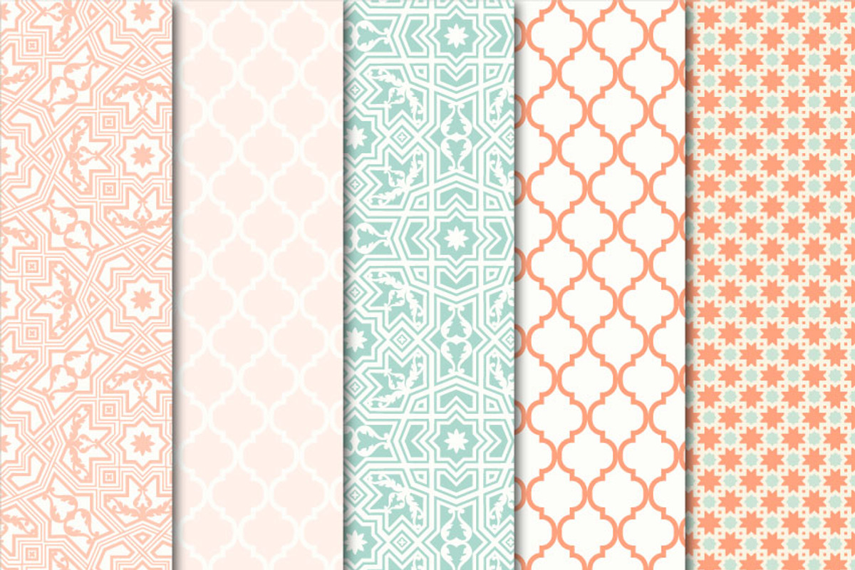 Digital Paper Arabesque Set 03 preview 2