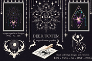 Deer Totem, an Animal Illustration by Salted Galaxy (Thumbnail 1 of 10)