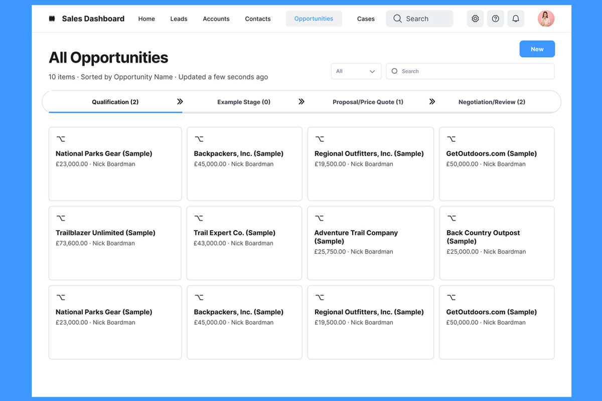Sales CRM Platform & Leads Web App, an UI Kit Template by nagaredesignstudio (Photo 3 of 5)