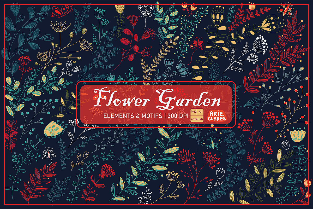 Flower Garden, an Illustration by Arie Clares (Photo 2 of 5)