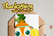 Thanksgiving Waddle Gobble, a Seasonal Illustration by Cozy Cat Design (Thumbnail 5 of 6)