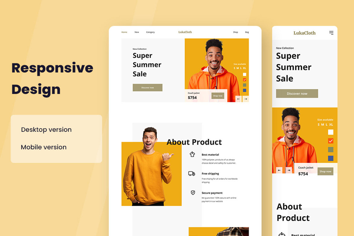 ecommerce Web Design, a Wireframe Template by INSPR STD (Photo 2 of 6)