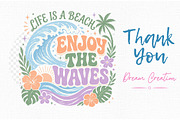 Boho Summer Beach Waves PNG, an Illustration by Dream Creation (Thumbnail 7 of 7)