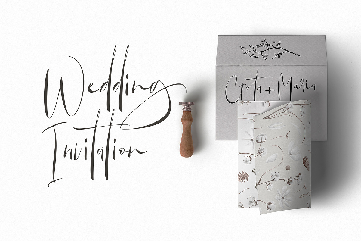 Qanthorely Castigra, a Script Font by Alcode (Photo 7 of 10)