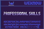 Professional Skills font, a Font by weknow (Thumbnail 1 of 8)