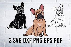 Bulldog Svg, French Bulldog svg, Dog