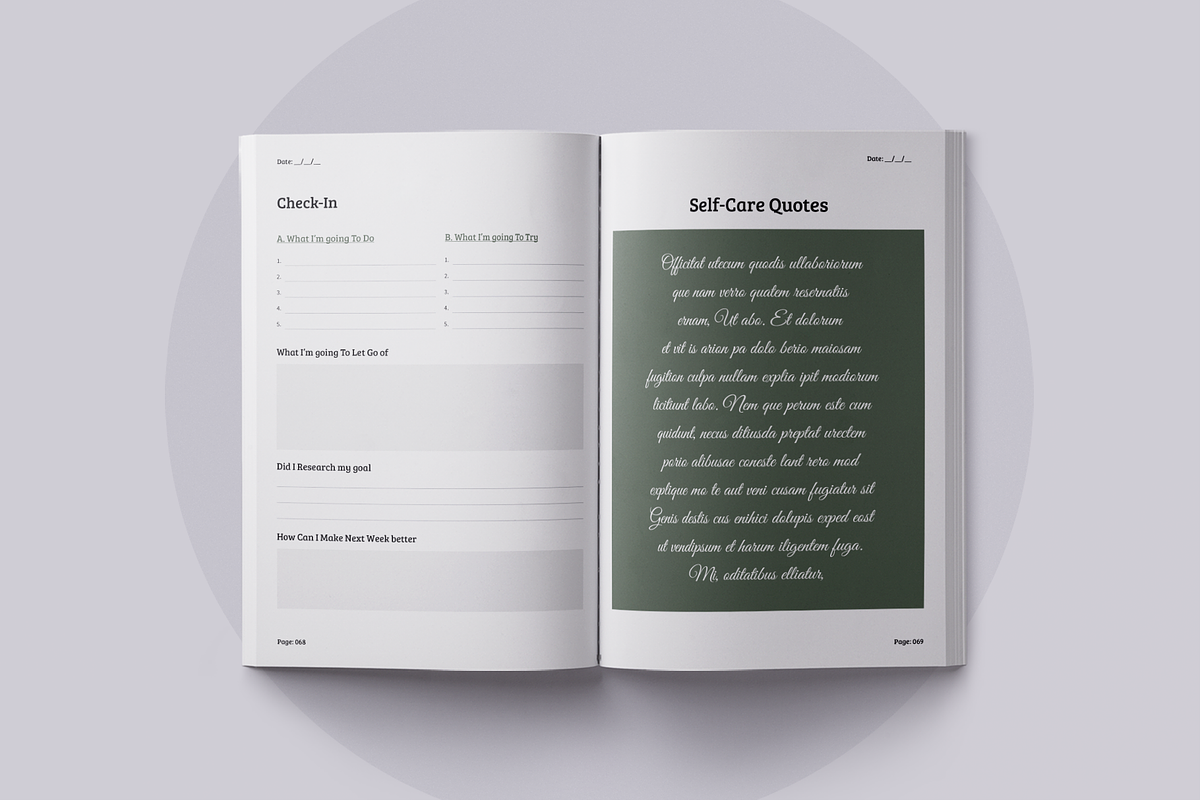 Wellness Journal | Canva, a Brochure Template by ArtisticLand (Photo 11 of 15)