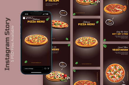 Pizza - Food Instagram Story