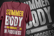 Summer body - T-Shirt Design, an Illustration by artnook (Thumbnail 6 of 6)
