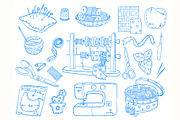 Sewing machine craft Lineart, a Work Illustration by Carpet Tapete Pretzel (Thumbnail 3 of 6)