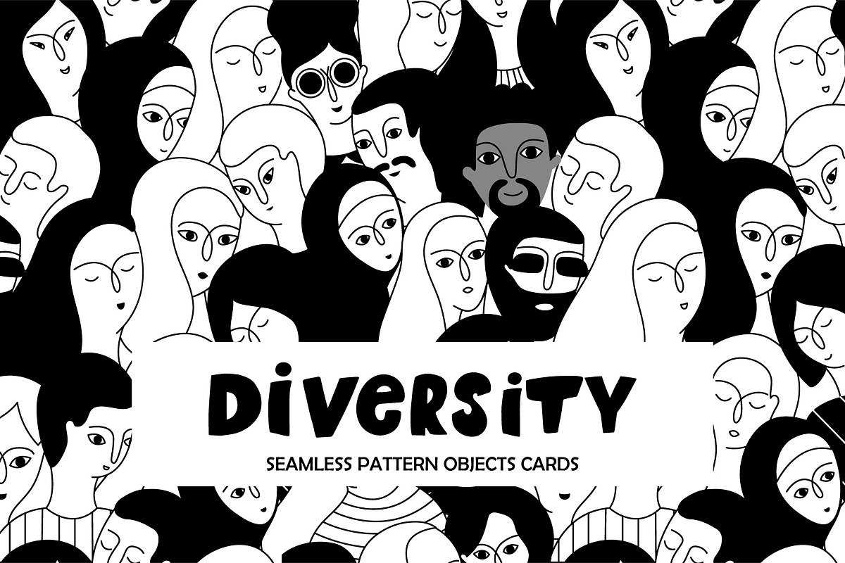 Social diversity/objects collection, an Illustration by Alona Savchuk (Photo 1 of 13)