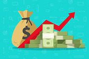 Money Profit Growth Benefit Income, an Illustration by vladwel (Thumbnail 2 of 6)