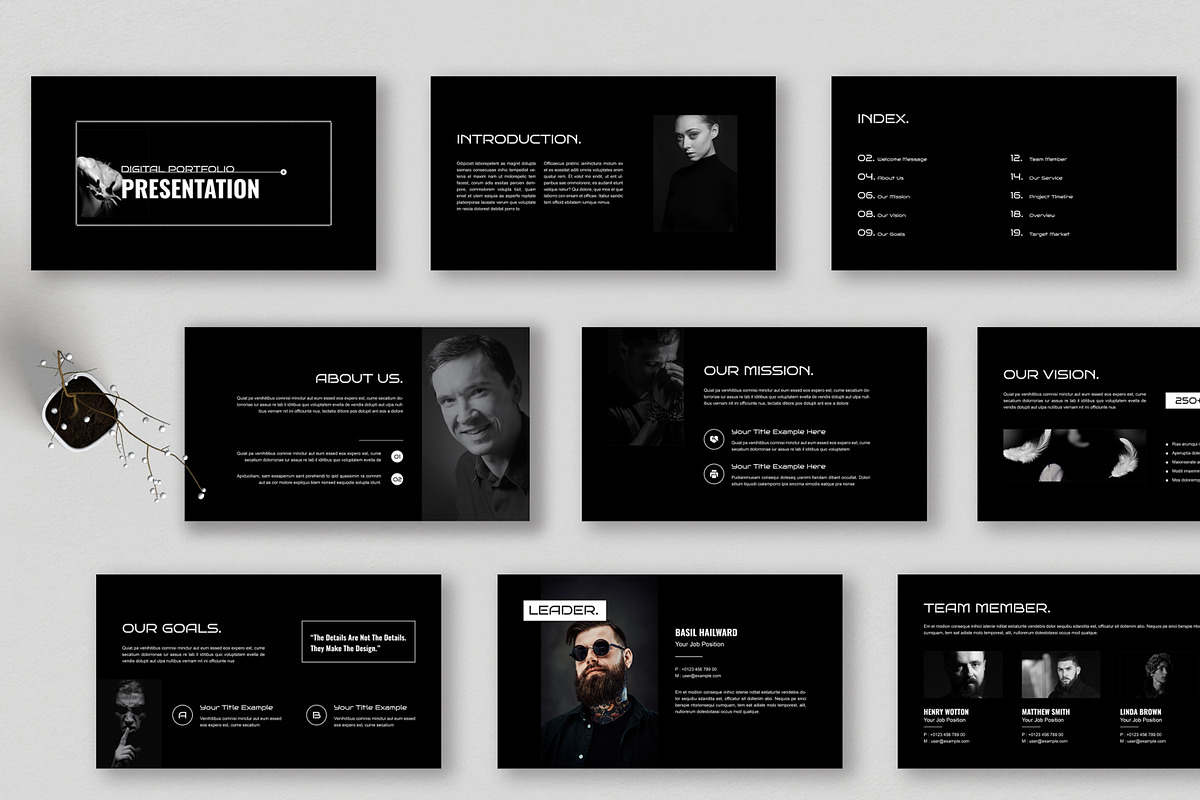 Digital Portfolio Presentation, a Presentation Template by MightyDesign (Photo 1 of 6)