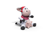 Toy Pirate Cow, an Animal 3D Model by 3DCargo (Thumbnail 4 of 16)