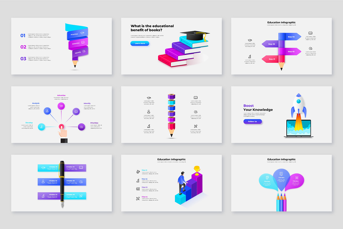 Education PowerPoint Canva Template, a Presentation Template by Abert (Photo 6 of 9)