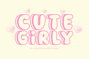 Cute Girly - Display Font, a Font by KiddoGlyphs Studio (Thumbnail 1 of 5)
